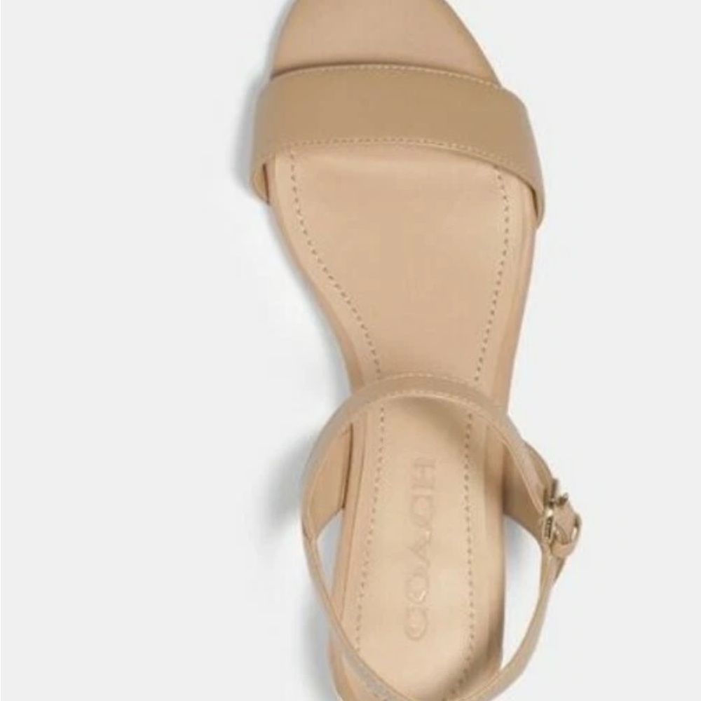 Coach Women’s Ida strap Sandals Nude color - Size 7.5 - Picture 4 of 7